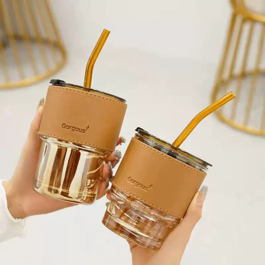 Attractive and simple high-end glass coffee cup